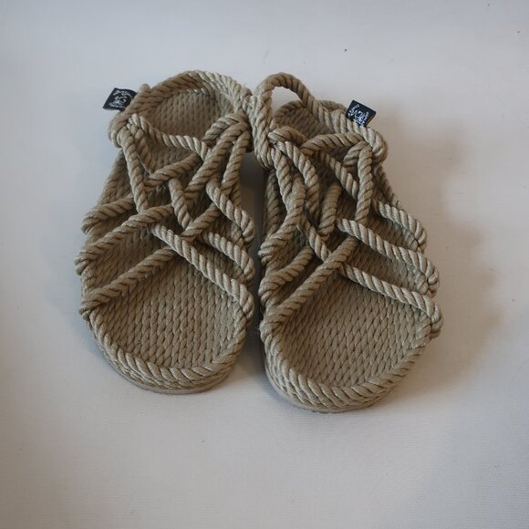 Womens Nomadic State of Mind Beige Strappy Mohave Rope Flat Slingback Sandal 8.5 - Picture 3 of 10